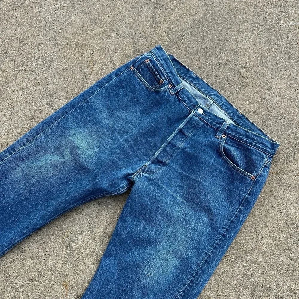 VTG 80s Levi's 501xx Made in USA Men's 40x30 (36x27) Blue Denim Button Fly Jeans